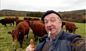 Farmer PJ Ryan from Newport, Co Tipperary, in his prize-winning selfie